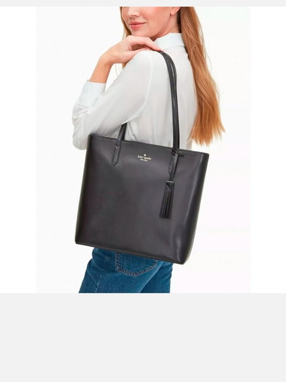 kate spade Black Leather Tote